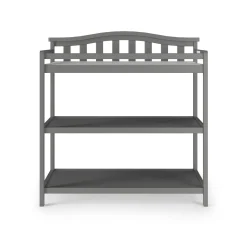 Arch Top Baby Changing Table, Cool Gray