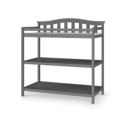 Arch Top Baby Changing Table, Cool Gray