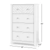 Atwood 4-Drawer Chest, Matte White