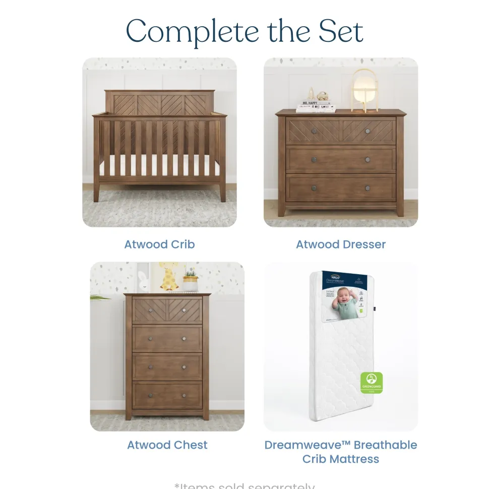 Atwood 3-Drawer Dresser, Cocoa Bean