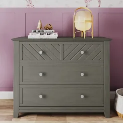Atwood 3-Drawer Dresser, Lunar Gray