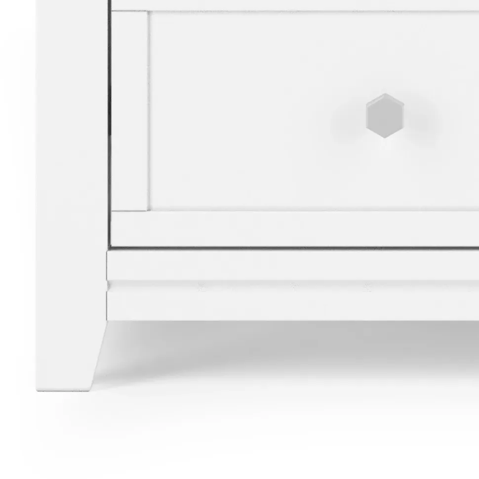 Atwood 3-Drawer Dresser, Matte White
