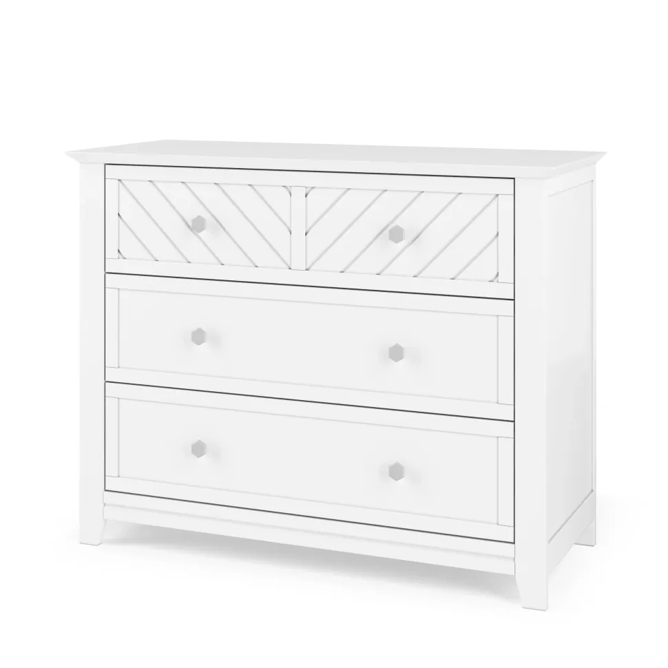 Atwood 3-Drawer Dresser, Matte White