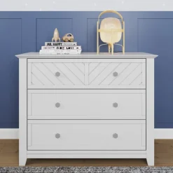 Atwood 3-Drawer Dresser, Matte White