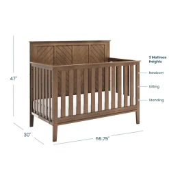 Atwood 4-in-1 Convertible Crib, Cocoa Bean
