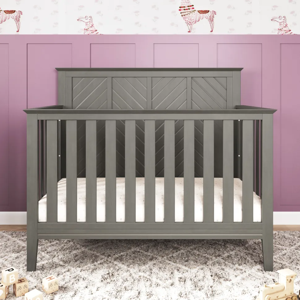 Atwood 4-in-1 Convertible Crib, Lunar Gray