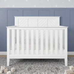 Atwood 4-in-1 Convertible Crib, Matte White