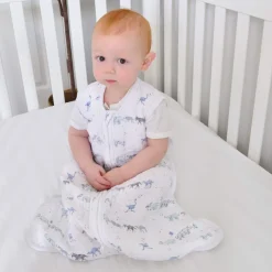 boutique 100% cotton muslin light sleep sack TOG 1.0
