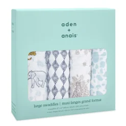 boutique 100% cotton muslin swaddle blanket 4 pack