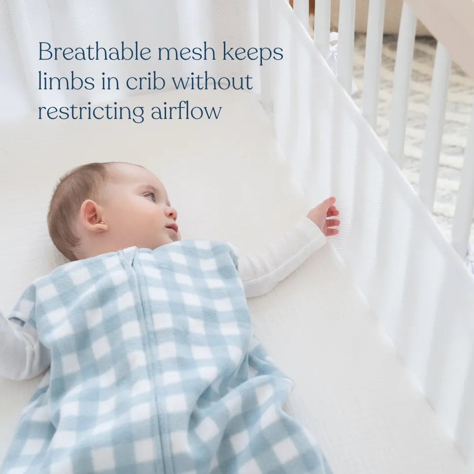 Breathable Mesh Crib Liner for Full Sized Crib