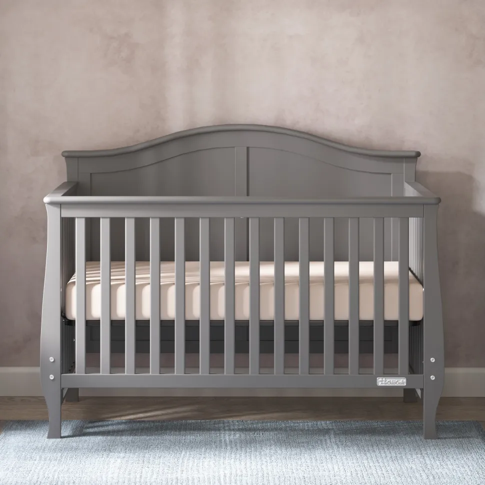 Camden 4-in-1 Convertible Crib, Cool Grey