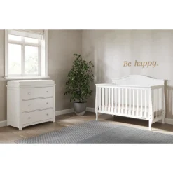 Camden 4-in-1 Convertible Crib, Matte White