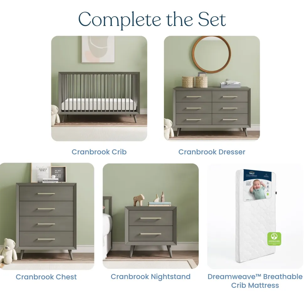 Cranbrook Double Dresser, Lunar Gray