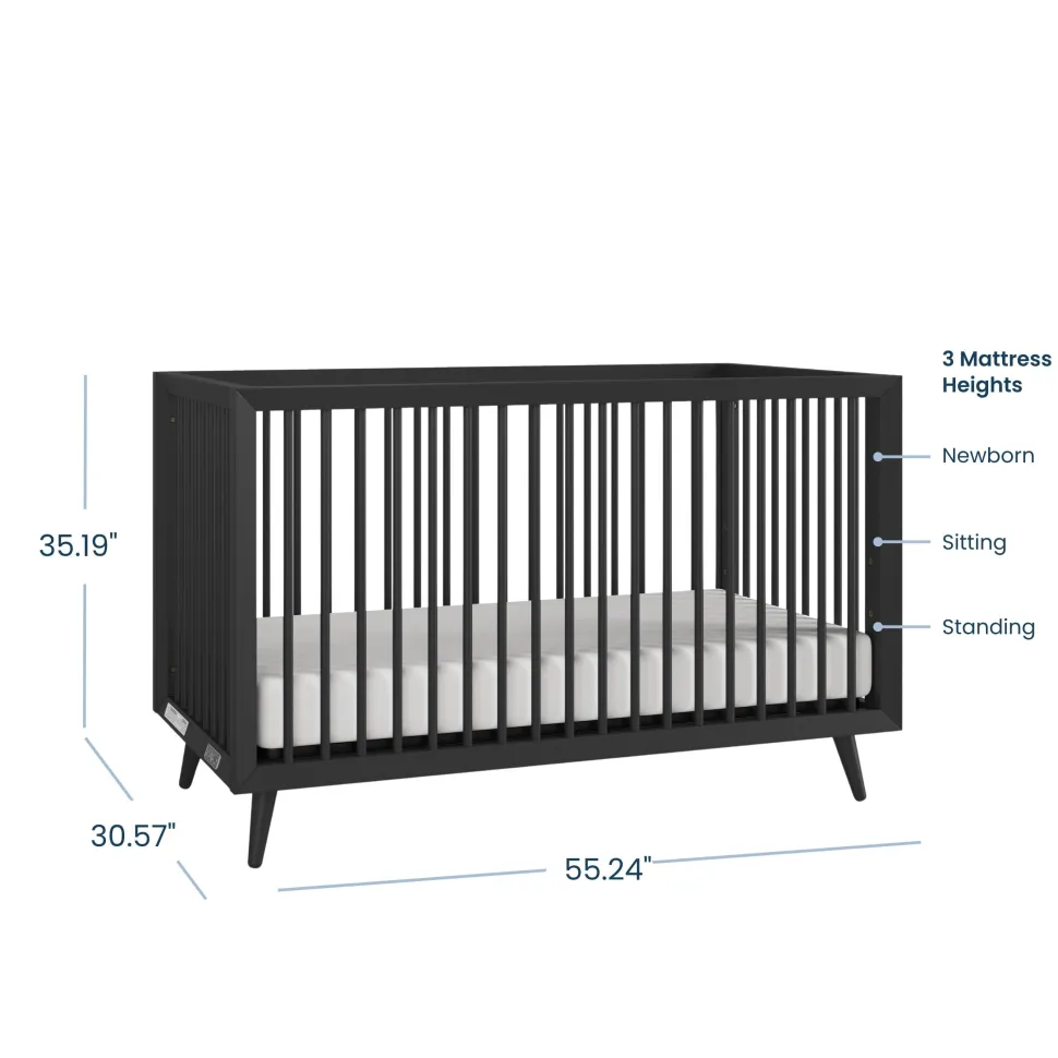 Cranbrook 4-in-1 Convertible Crib, Ebony