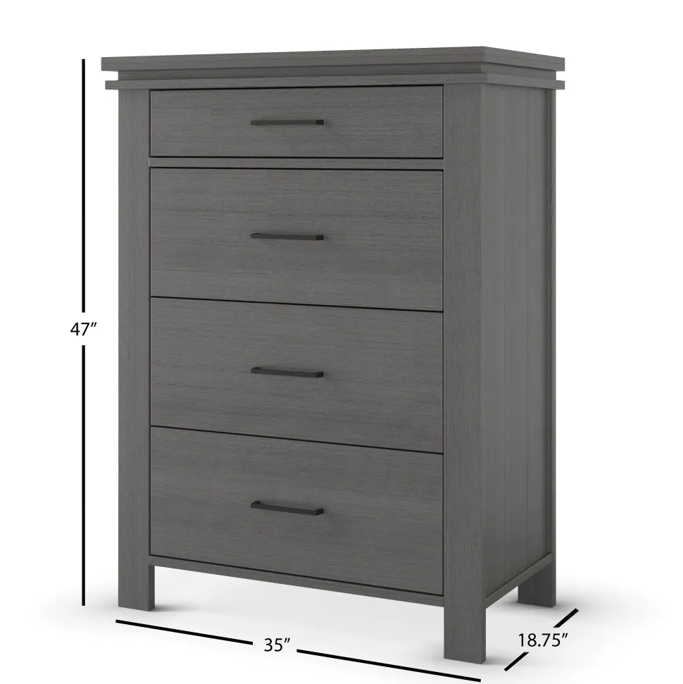Denman 4 Drawer Chest, Midnight Gray