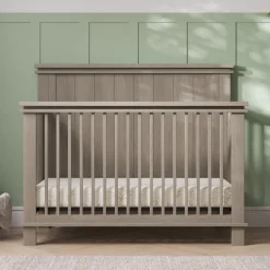 Denman 4-in-1 Convertible Crib, Crescent Gray