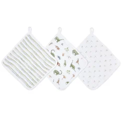 essential cotton muslin washcloths 3 pack