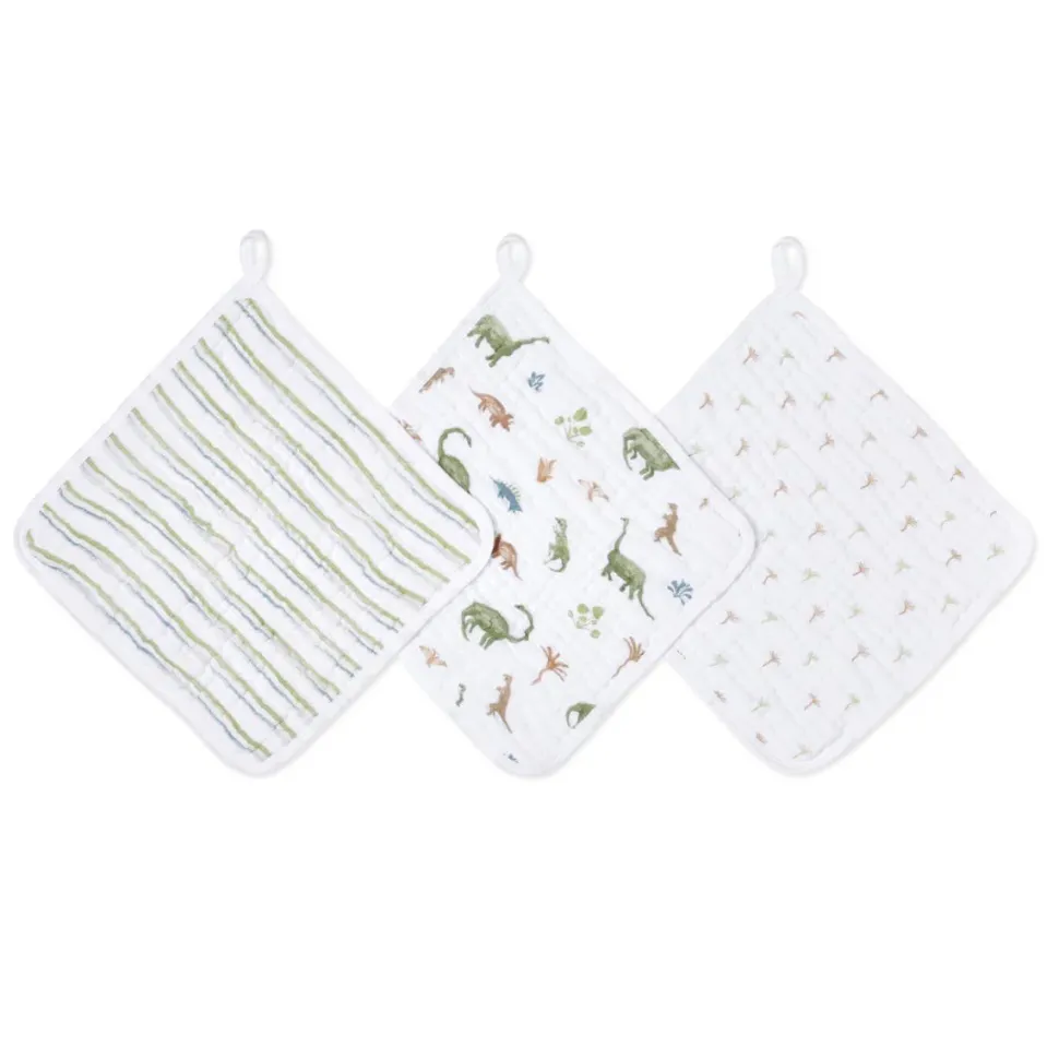 essential cotton muslin washcloths 3 pack