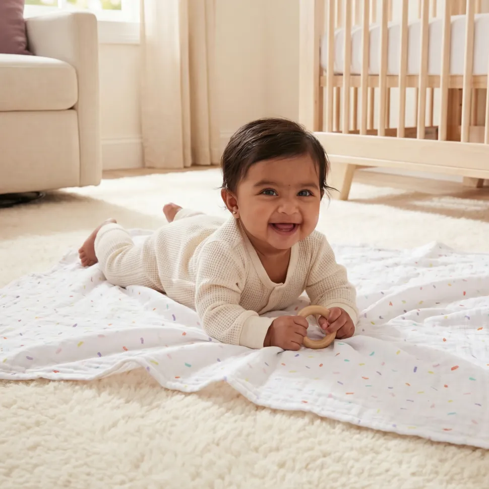 essentials cotton muslin swaddle blanket 2 pack