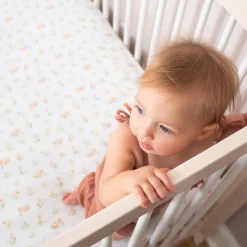 essentials cotton muslin crib sheet