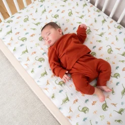 essentials cotton muslin crib sheet
