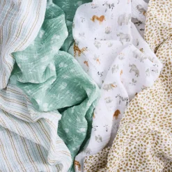 essentials cotton muslin swaddle blanket 4 pack