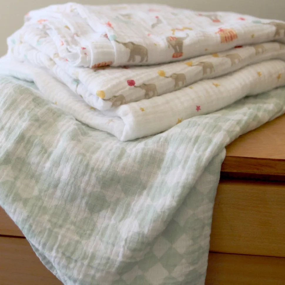 essentials cotton muslin swaddle blanket 4 pack