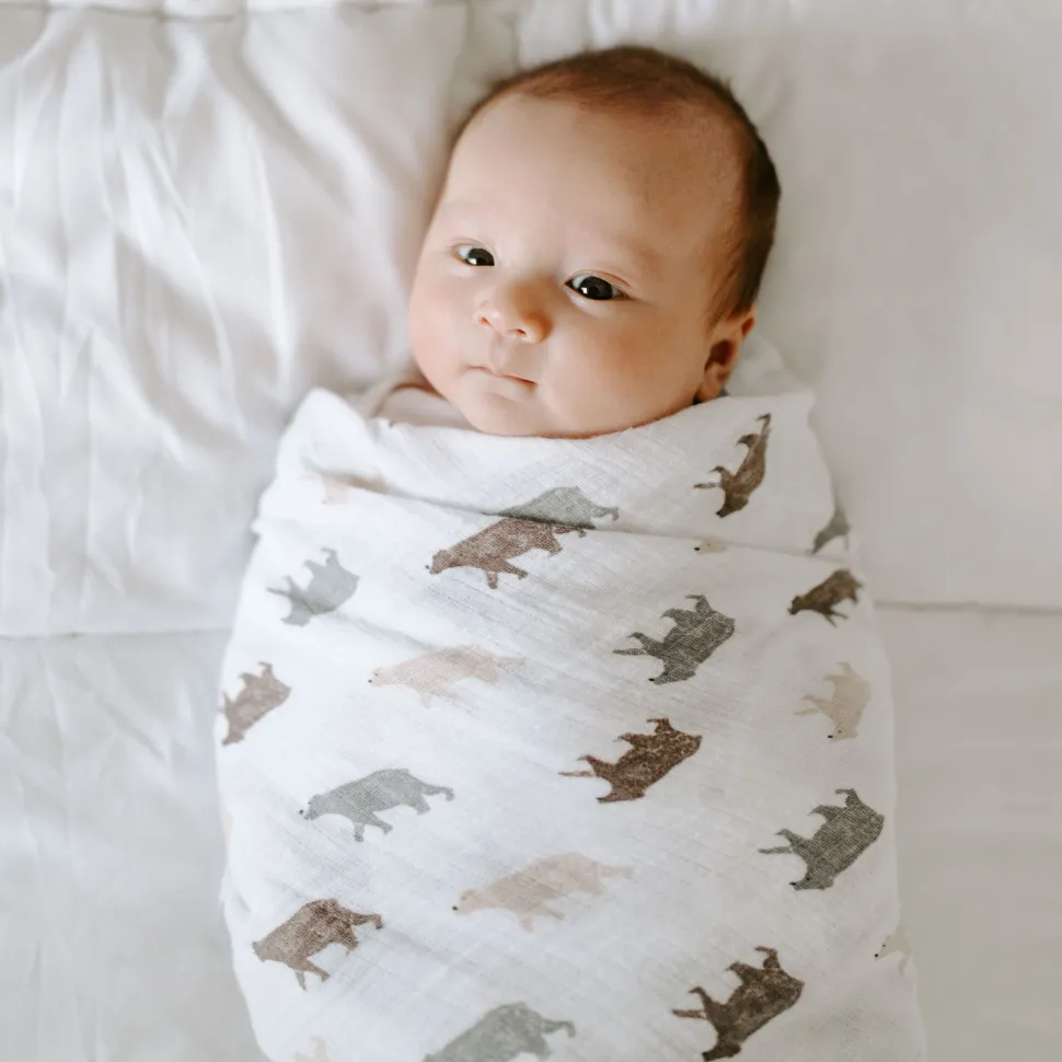 essentials cotton muslin swaddle blanket 4 pack