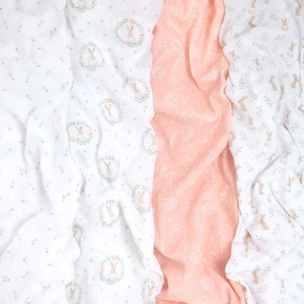 essentials cotton muslin swaddle blanket 4 pack