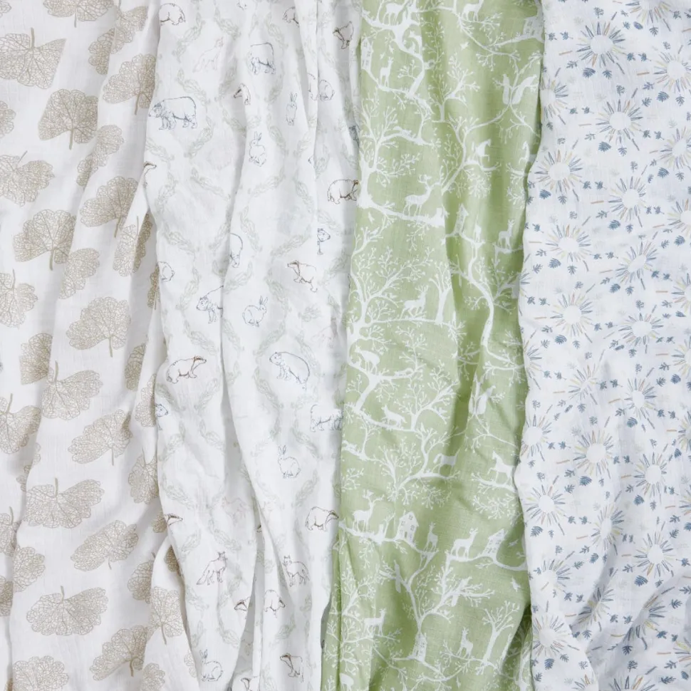 essentials cotton muslin swaddle blanket 4 pack