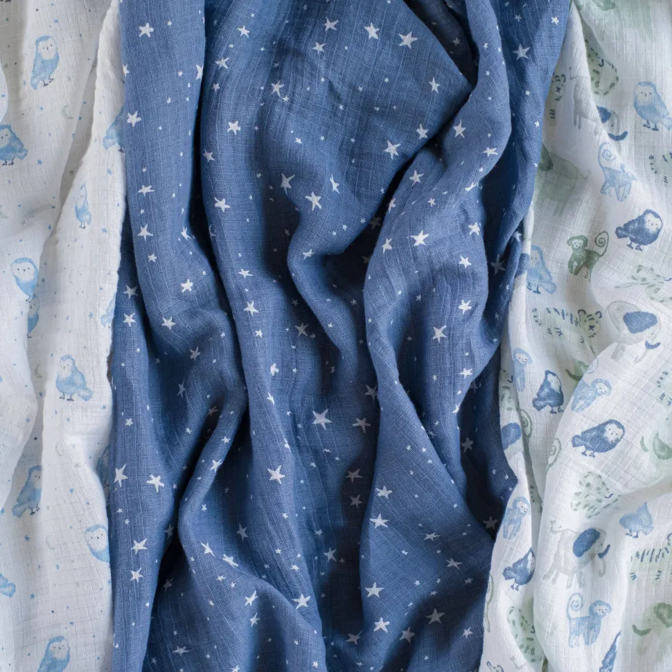 essentials cotton muslin swaddle blanket 4 pack