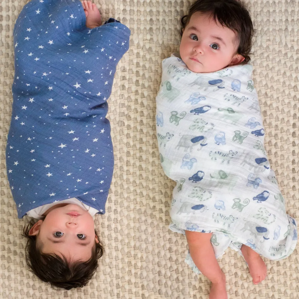 essentials cotton muslin swaddle blanket 4 pack