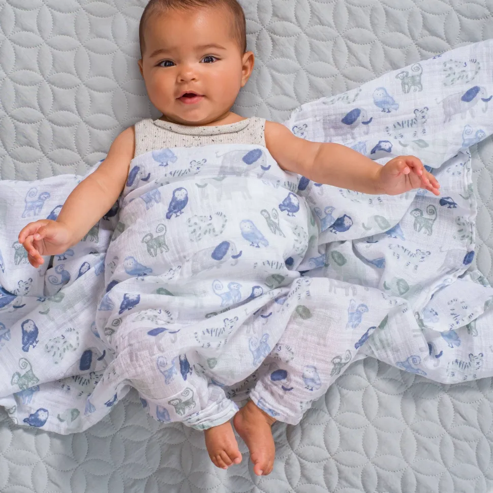 essentials cotton muslin swaddle blanket 4 pack