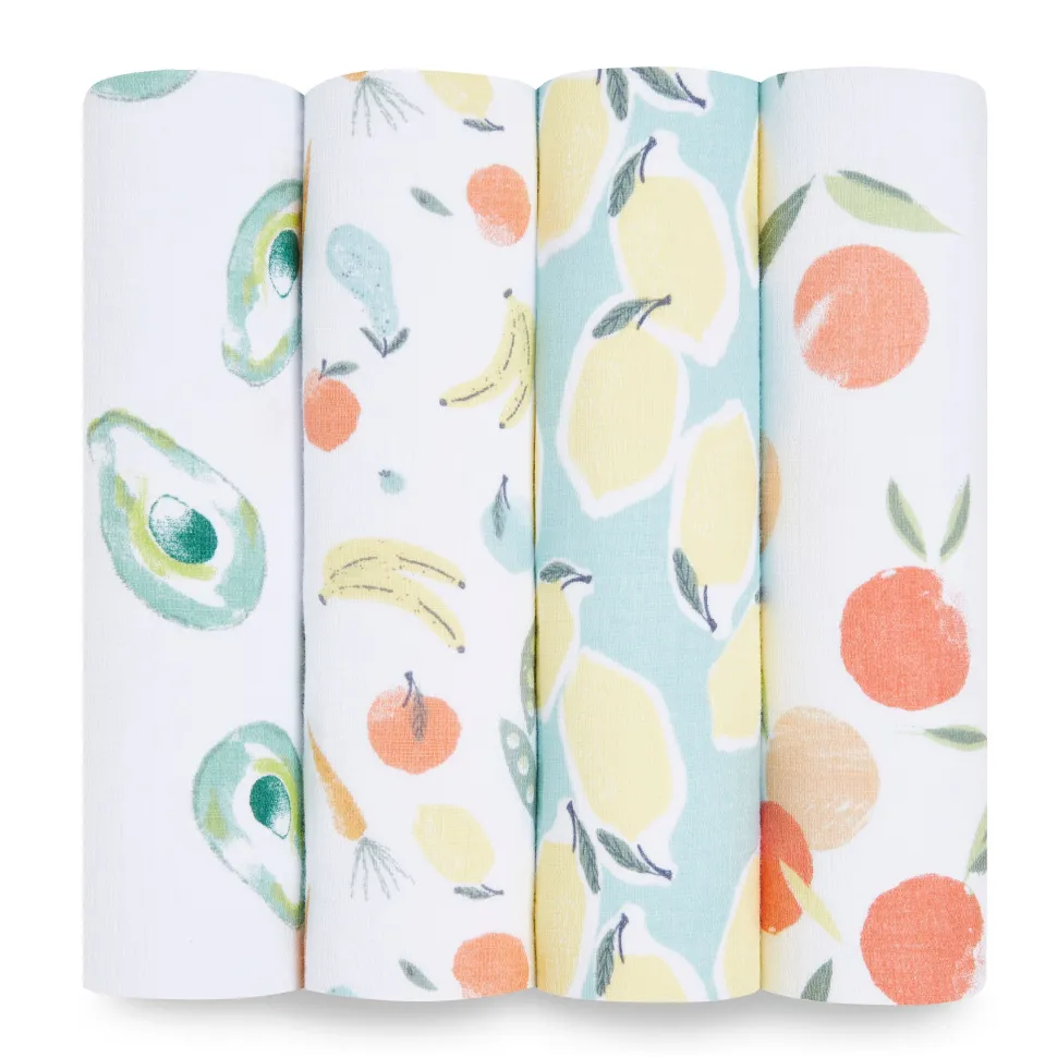 essentials cotton muslin swaddle blanket 4 pack