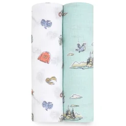 essentials cotton muslin swaddle blanket 2 pack