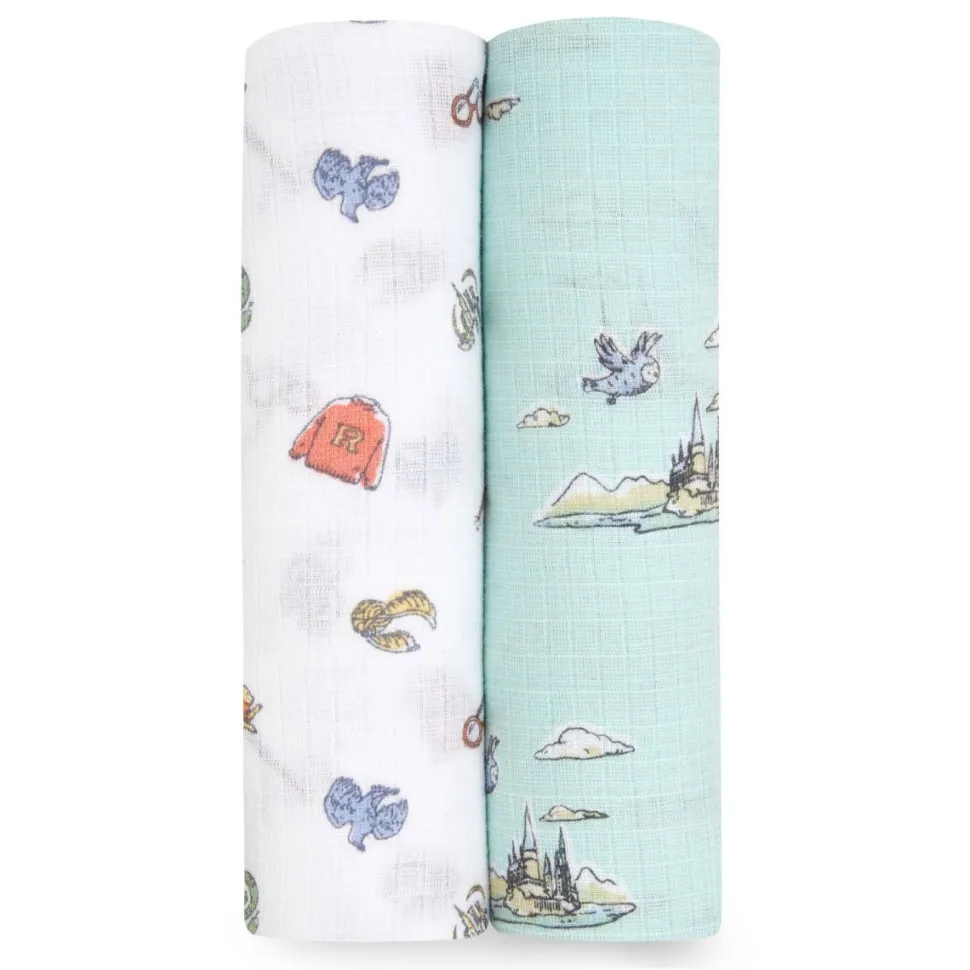 essentials cotton muslin swaddle blanket 2 pack