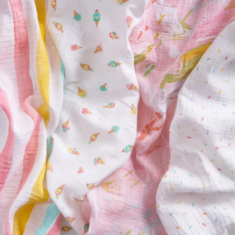 essentials cotton muslin swaddle blanket 4 pack