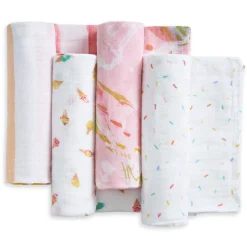 essentials cotton muslin swaddle blanket 4 pack