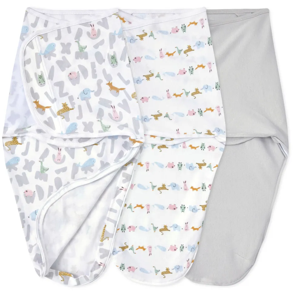essentials easy swaddle wrap quick change 3 pack TOG 1.0
