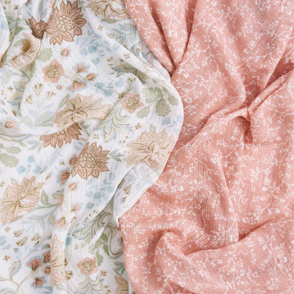 essentials silky soft swaddle blanket 2 pack