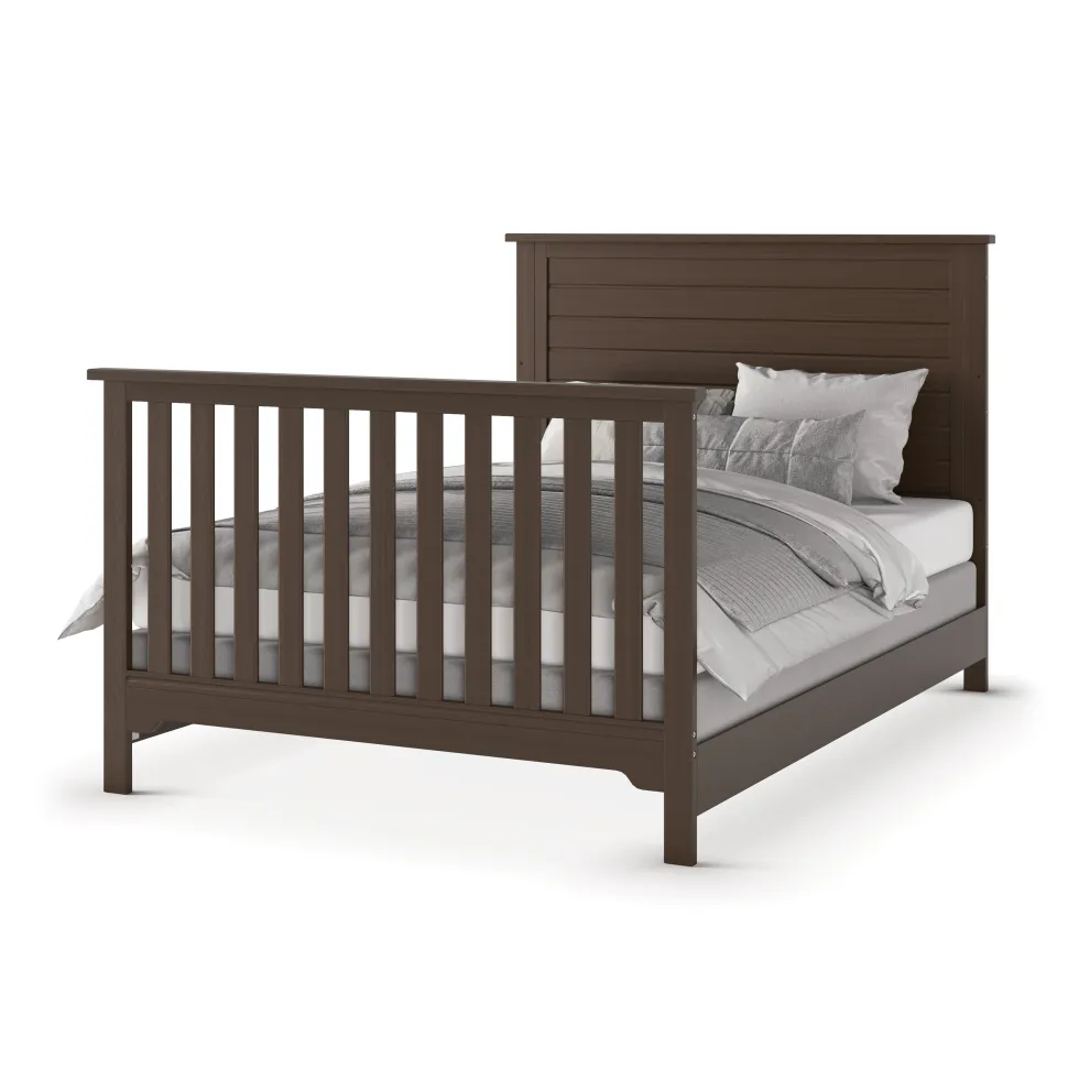F06401 Full-Size Bed Rails, Brushed Truffle