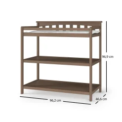 Flat Top Baby Changing Table, Dusty Heather