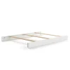 Full-Size Bed Rails, White/Gray