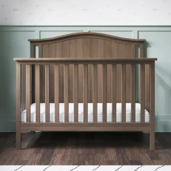 Hampton Arch Top 4-in-1 Convertible Crib, Dusty Heather