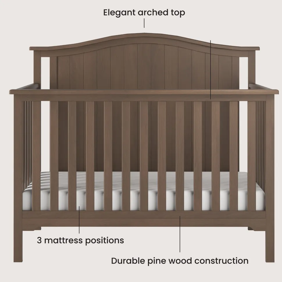 Hampton Arch Top 4-Piece Nursery Set
