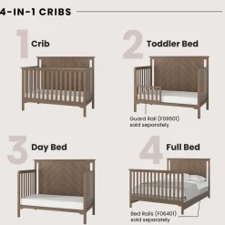 Hampton Flat Top 2-Piece Nursery Set