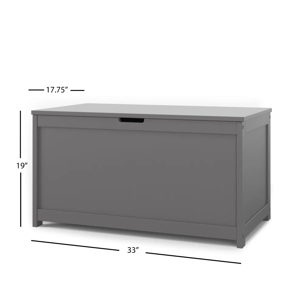 Harmony 33" Kids Toy Box, Cool Gray