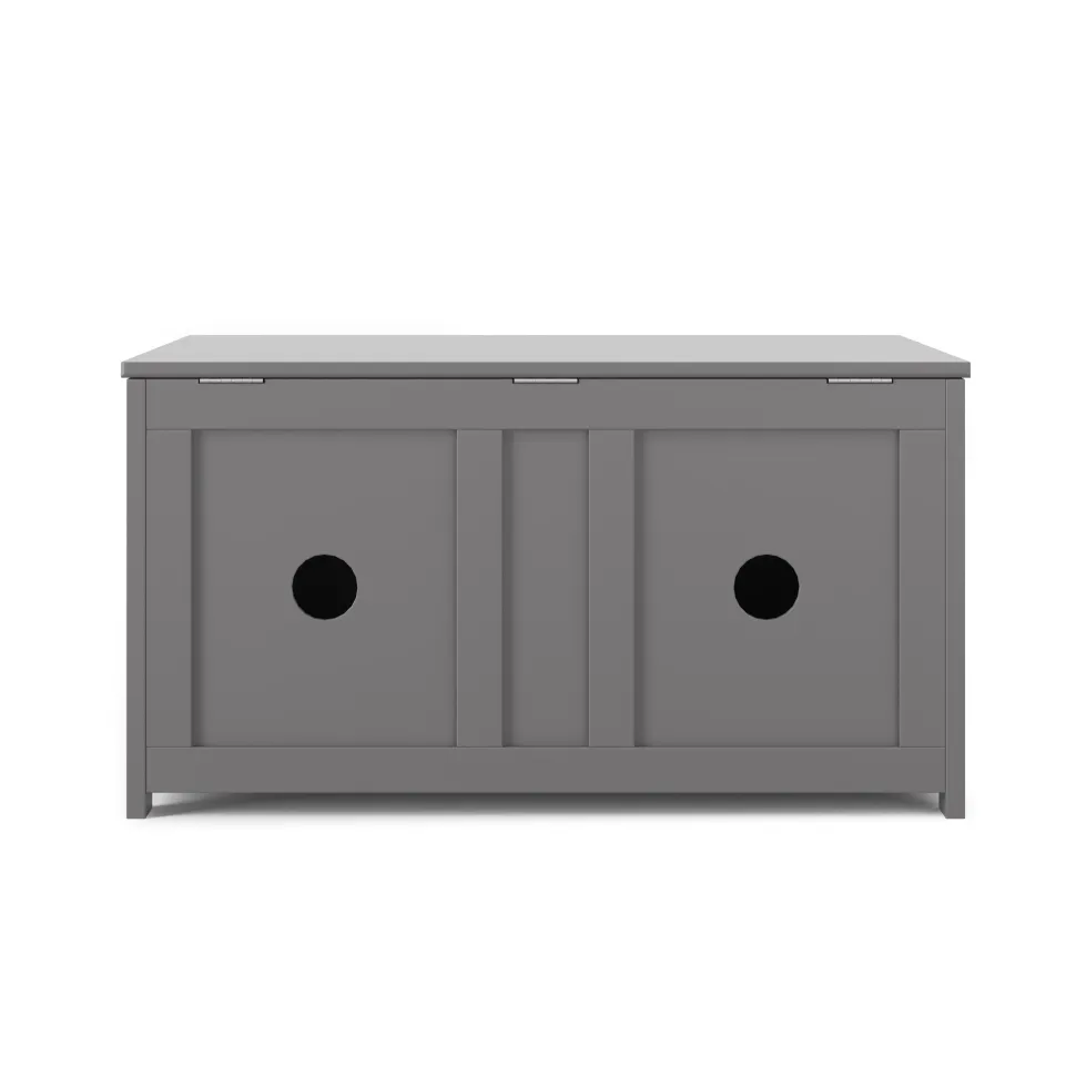 Harmony 33" Kids Toy Box, Cool Gray