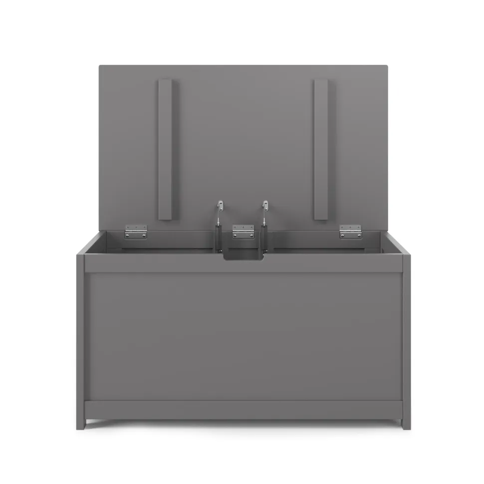 Harmony 33" Kids Toy Box, Cool Gray