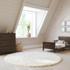 Harmony 3-Drawer Dresser with Changing Table Topper, Brushed Truffle